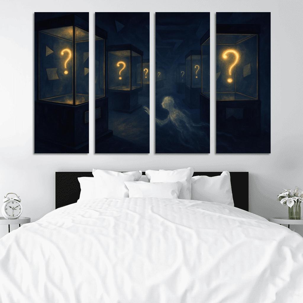 The Paradox Museum Of Unasked Questions canvas paintings frame