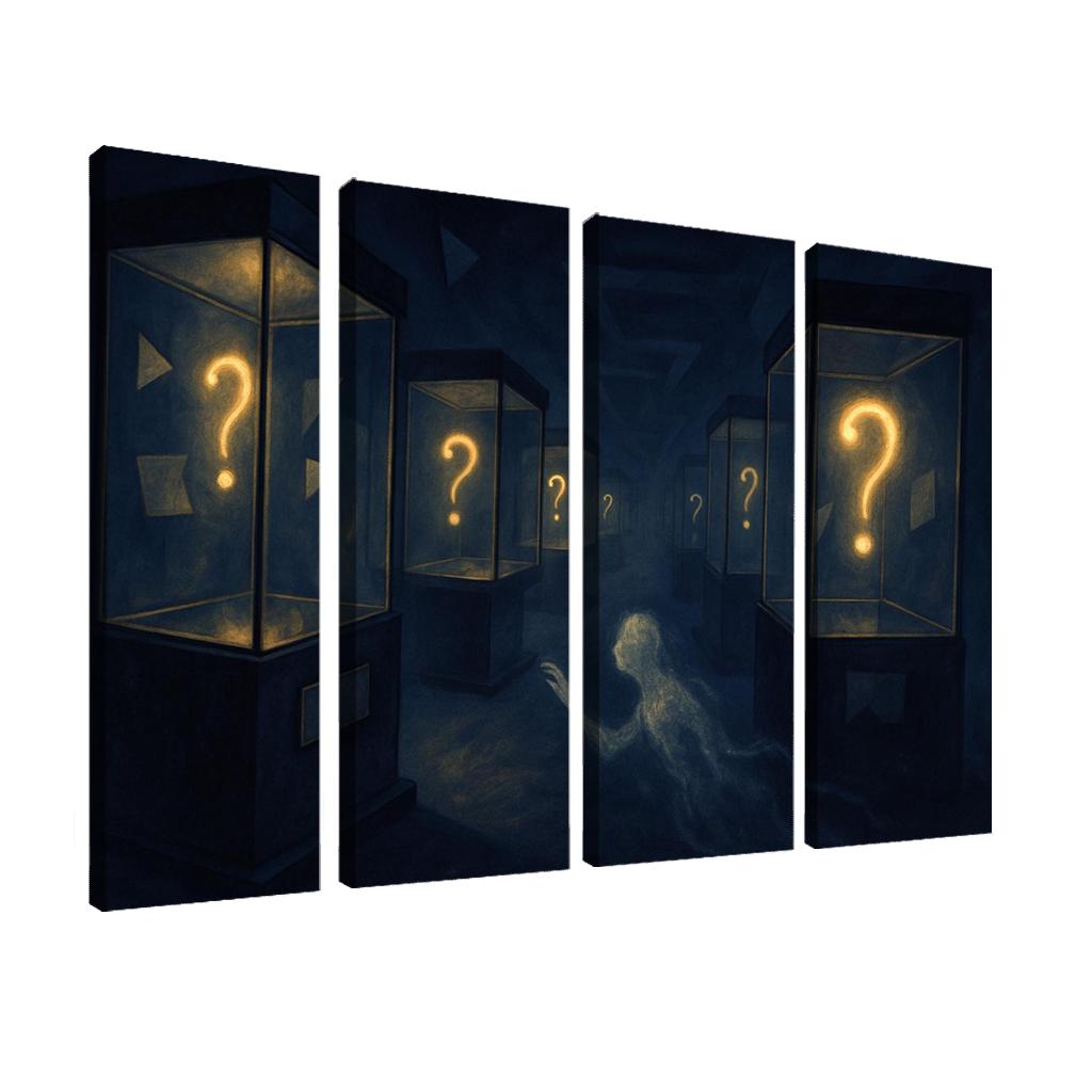 The Paradox Museum Of Unasked Questions canvas paintings frame