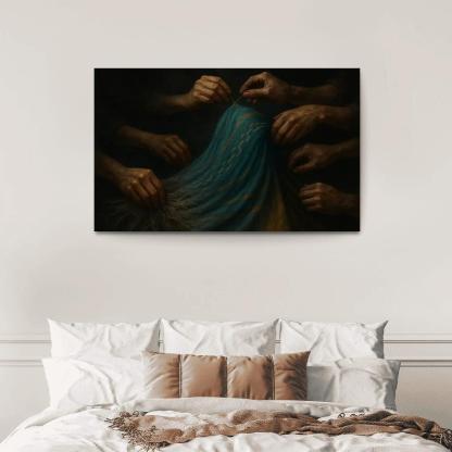 Threads Of Dignity Visual Advocacy Against Forced Labor premium artwork frames