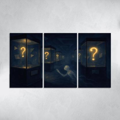 The Paradox Museum Of Unasked Questions canvas paintings frame