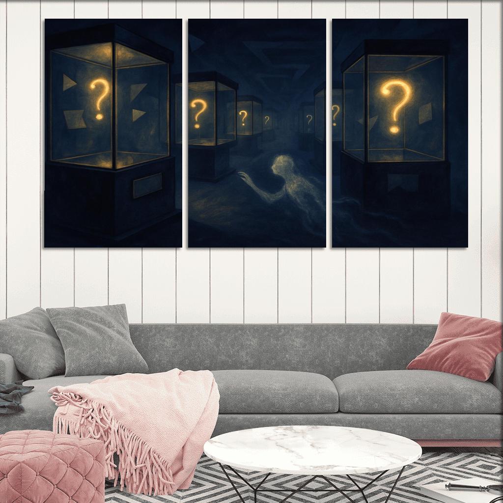 The Paradox Museum Of Unasked Questions canvas paintings frame