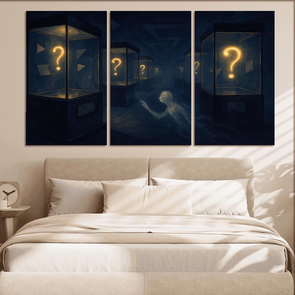 The Paradox Museum Of Unasked Questions canvas paintings frame