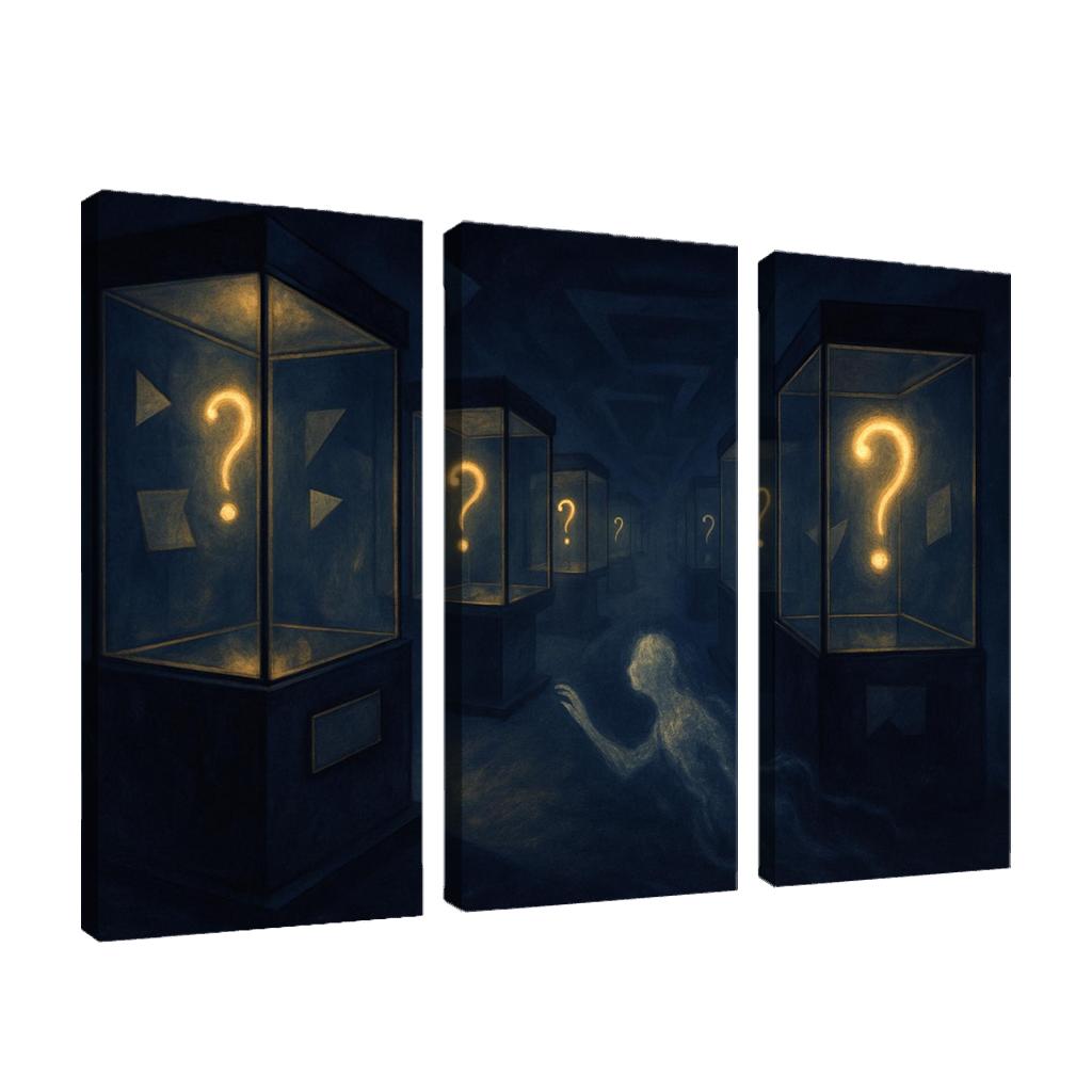 The Paradox Museum Of Unasked Questions canvas paintings frame