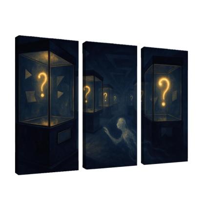 The Paradox Museum Of Unasked Questions canvas paintings frame