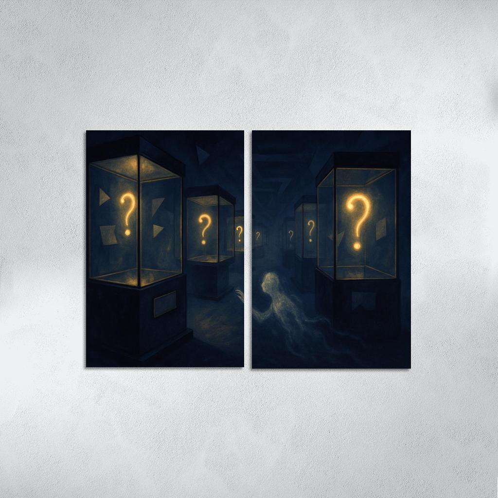 The Paradox Museum Of Unasked Questions canvas paintings frame
