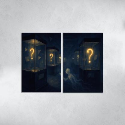 The Paradox Museum Of Unasked Questions canvas paintings frame