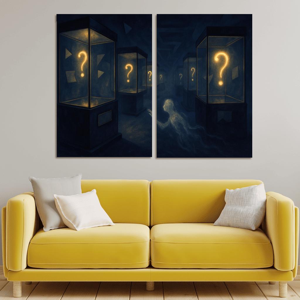 The Paradox Museum Of Unasked Questions canvas paintings frame