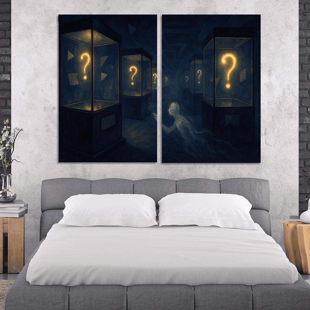 The Paradox Museum Of Unasked Questions canvas paintings frame