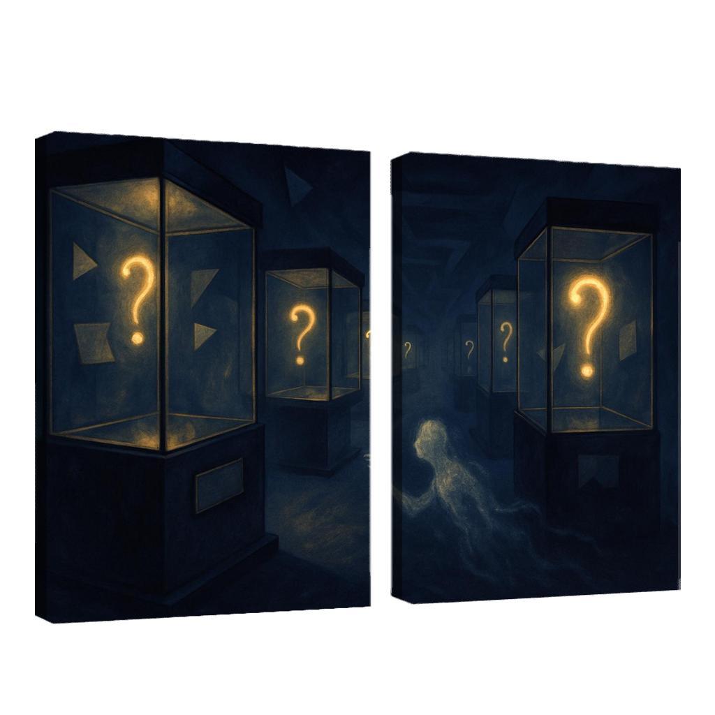 The Paradox Museum Of Unasked Questions canvas paintings frame