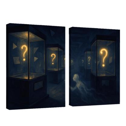 The Paradox Museum Of Unasked Questions canvas paintings frame