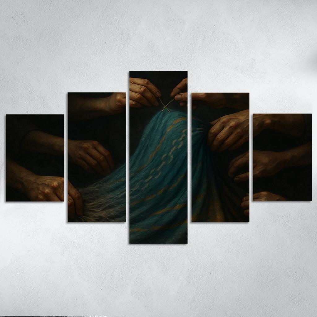 Threads Of Dignity Visual Advocacy Against Forced Labor premium artwork frames