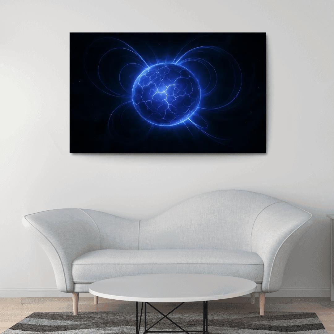 Magnetar Starquakes And Twisted Magnetic Skies oil paintings frame