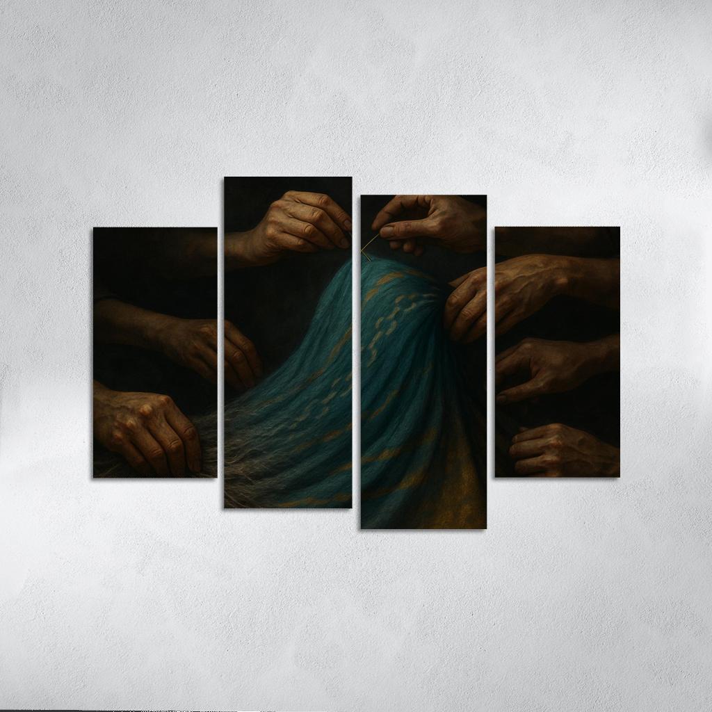 Threads Of Dignity Visual Advocacy Against Forced Labor premium artwork frames