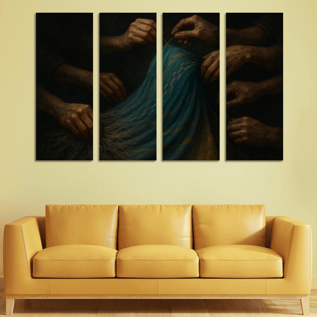 Threads Of Dignity Visual Advocacy Against Forced Labor premium artwork frames