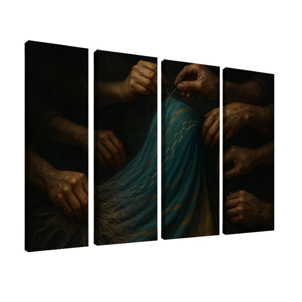 Threads Of Dignity Visual Advocacy Against Forced Labor premium artwork frames