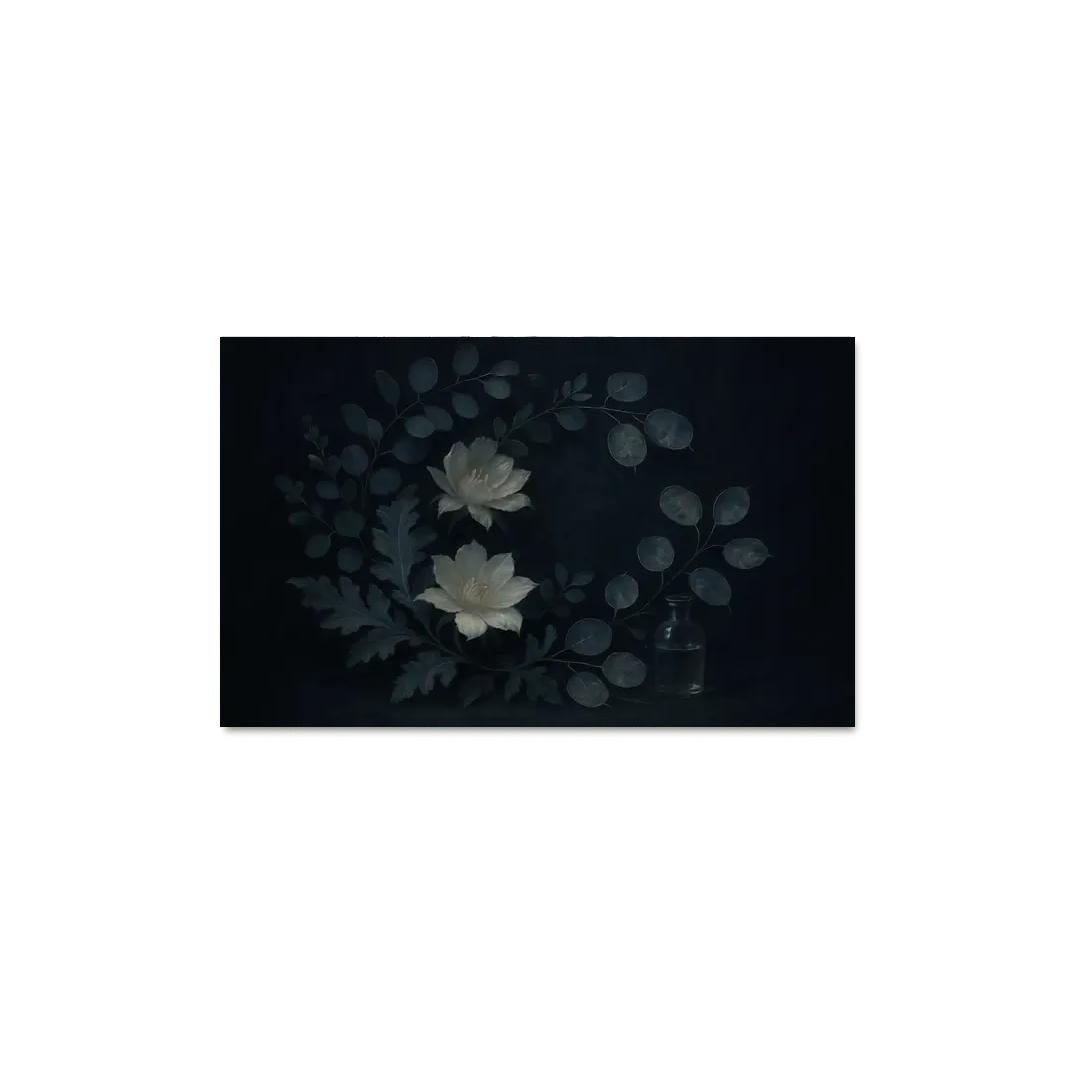 Lunar Botanica Silver Leaf And Night Bloom Composition one-piece frames