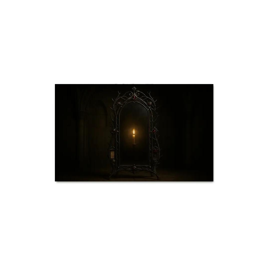 Iron Thorn Reliquary Mirror abstract paintings frame