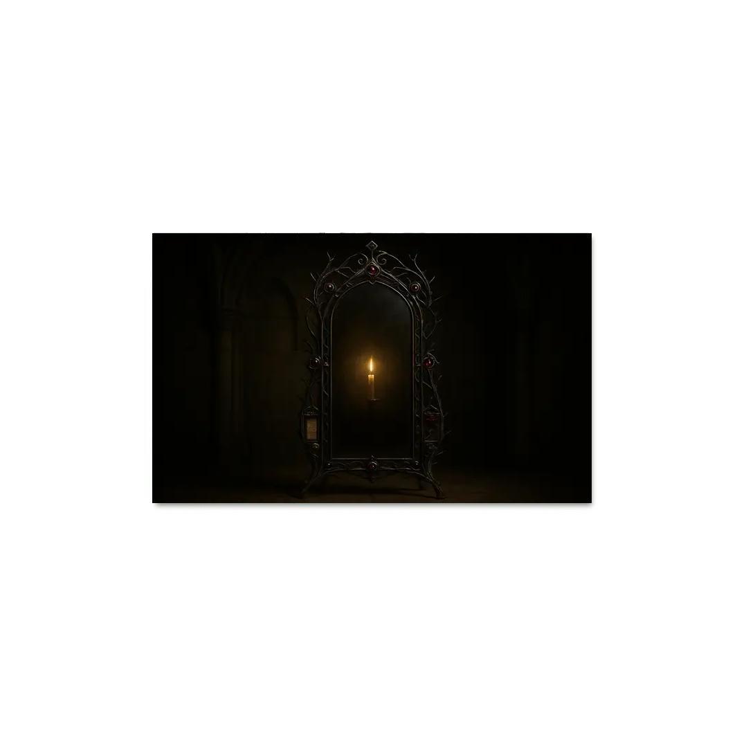 Iron Thorn Reliquary Mirror abstract paintings frame