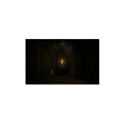 Iron Thorn Reliquary Mirror abstract paintings frame