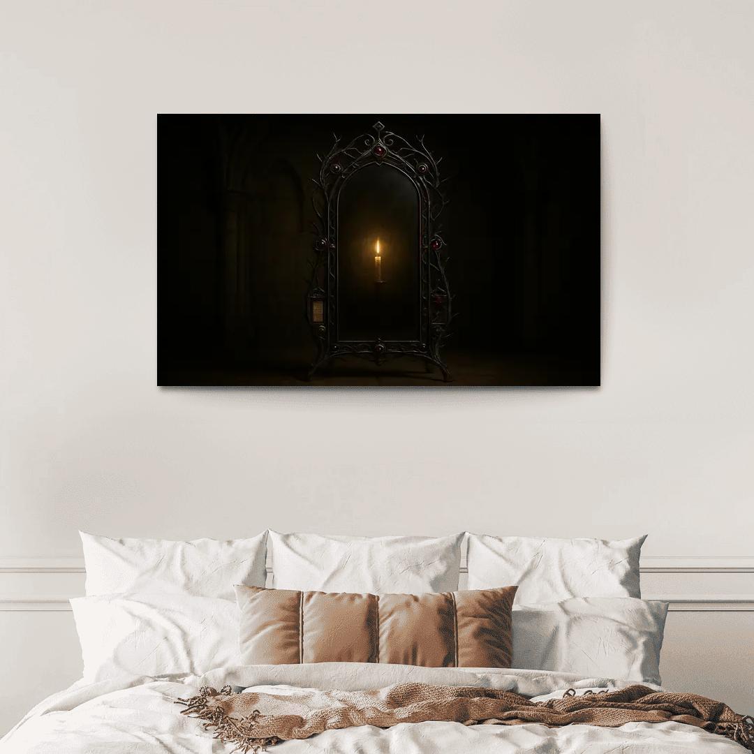 Iron Thorn Reliquary Mirror abstract paintings frame