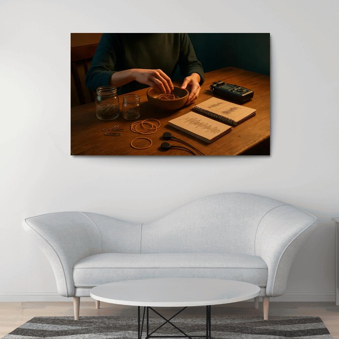 Analog Sound Mapping Create Music From Everyday Objects multi-panel paintings