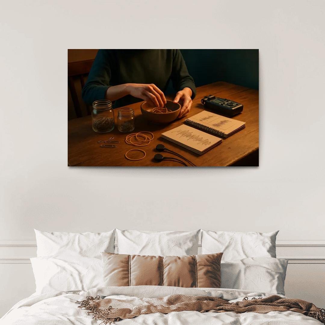 Analog Sound Mapping Create Music From Everyday Objects multi-panel paintings