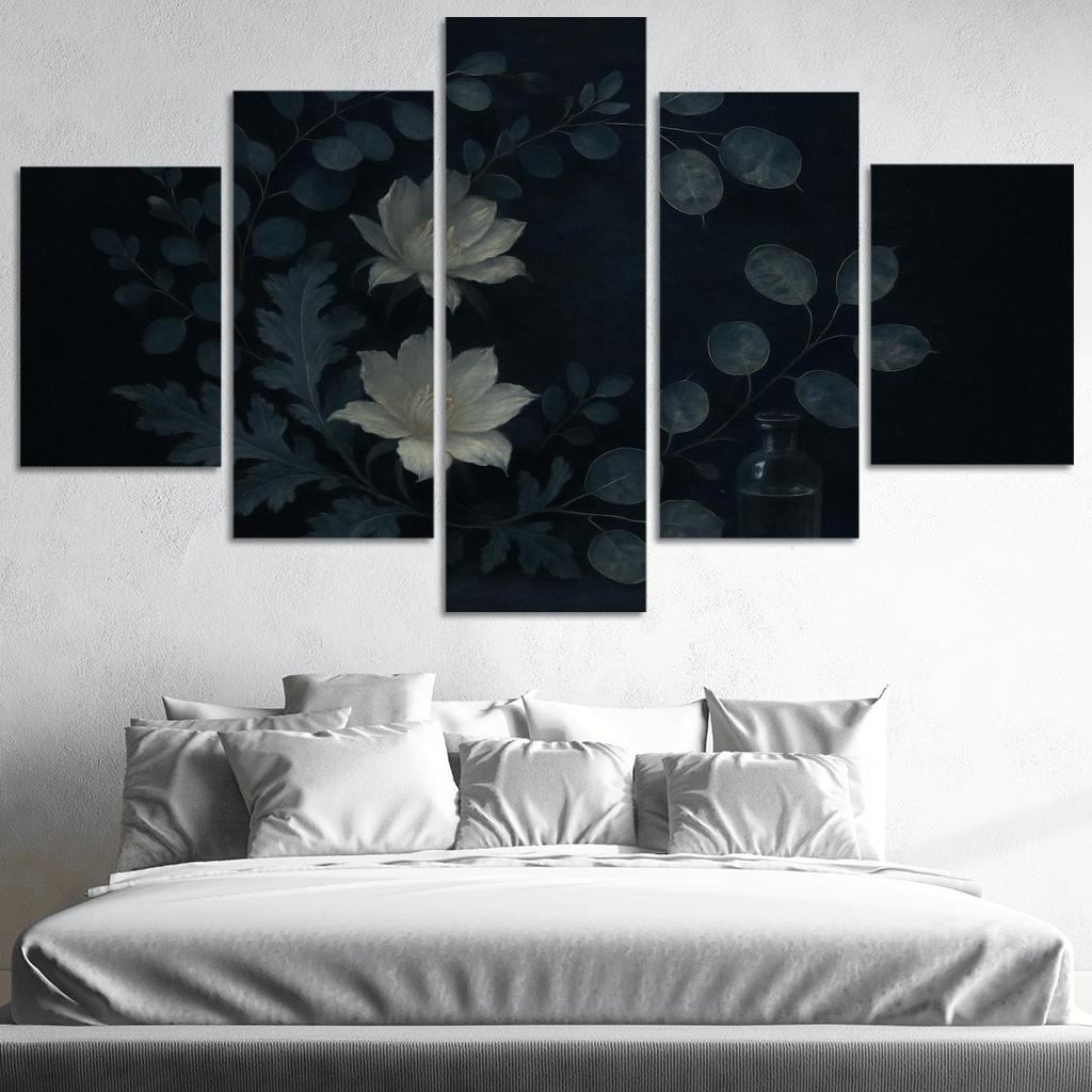 Lunar Botanica Silver Leaf And Night Bloom Composition one-piece frames