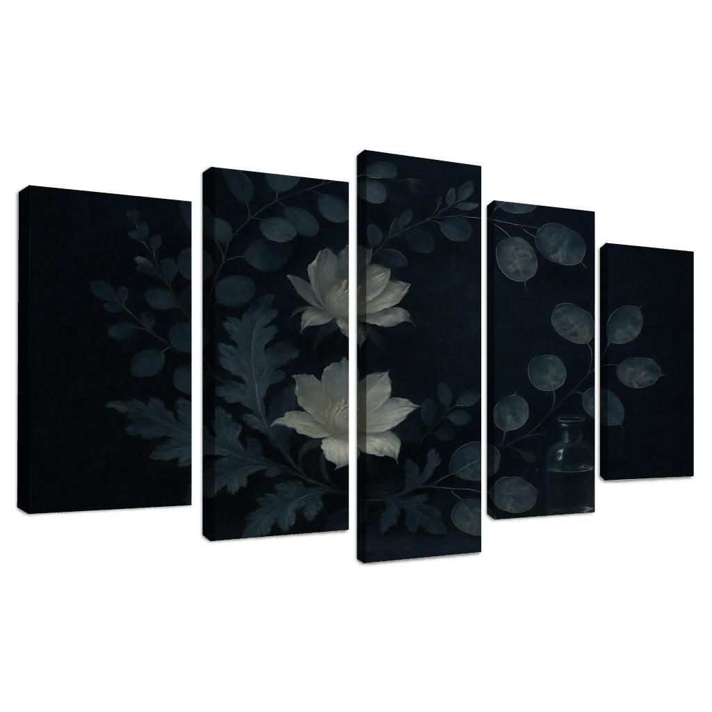 Lunar Botanica Silver Leaf And Night Bloom Composition one-piece frames
