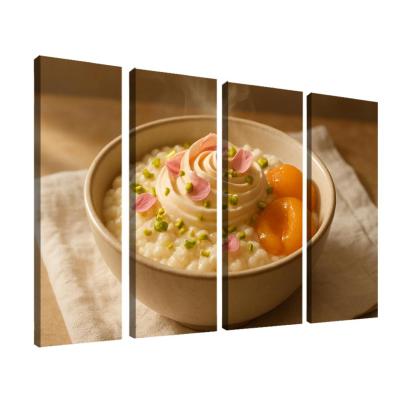 Pistachio Rose Rice Pudding With Poached Apricots modern paintings frame
