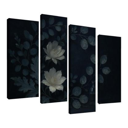 Lunar Botanica Silver Leaf And Night Bloom Composition one-piece frames