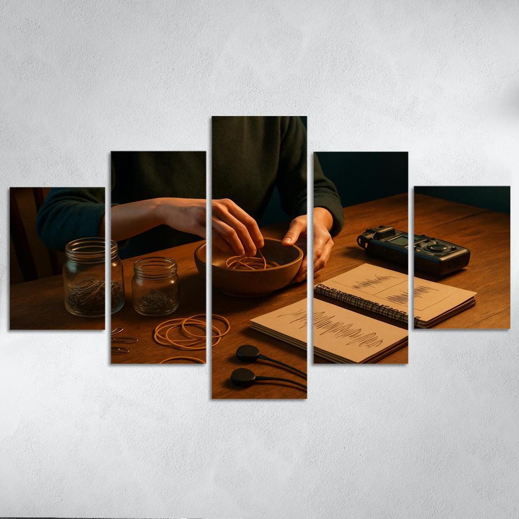 Analog Sound Mapping Create Music From Everyday Objects multi-panel paintings