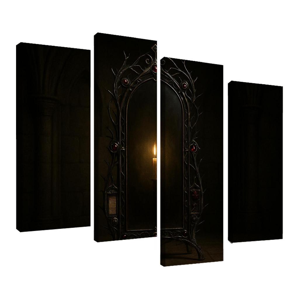 Iron Thorn Reliquary Mirror abstract paintings frame