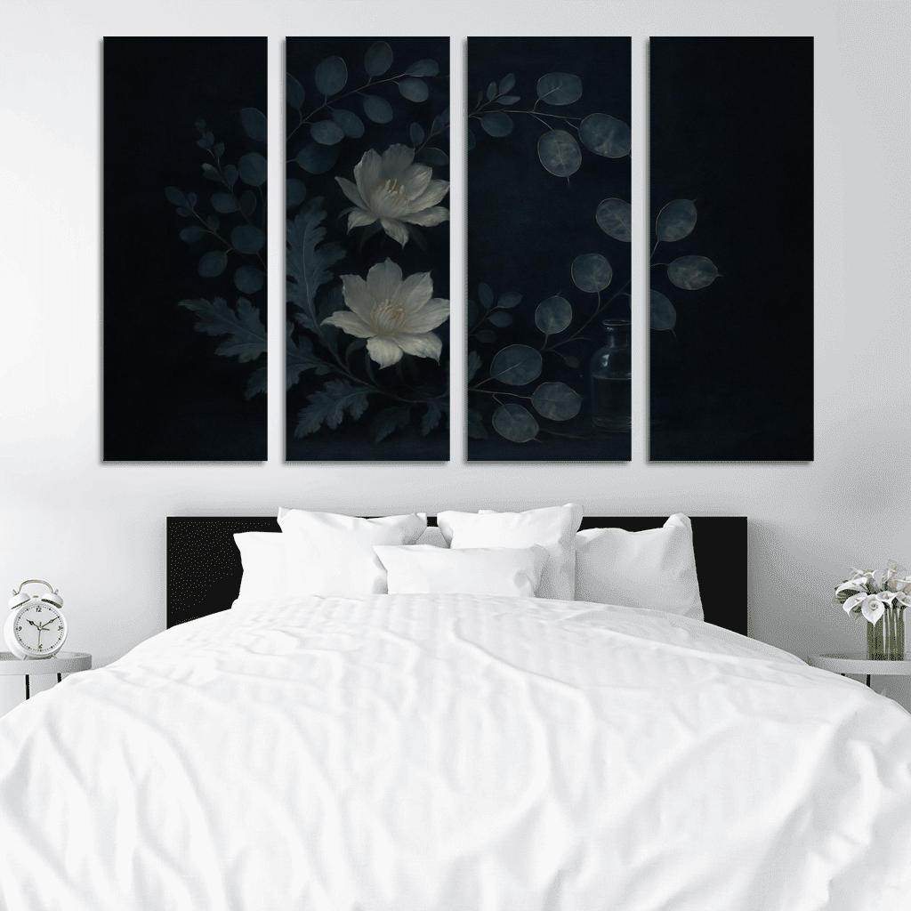 Lunar Botanica Silver Leaf And Night Bloom Composition one-piece frames