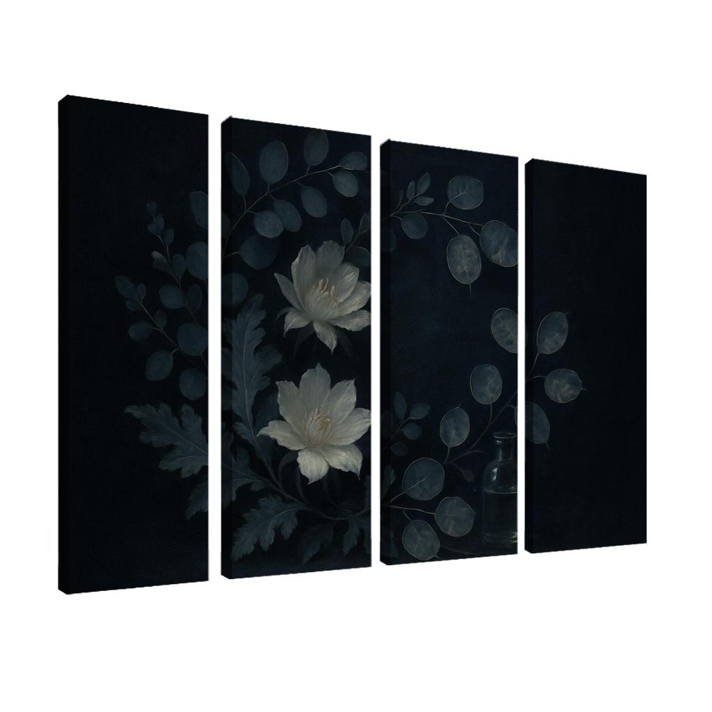 Lunar Botanica Silver Leaf And Night Bloom Composition one-piece frames