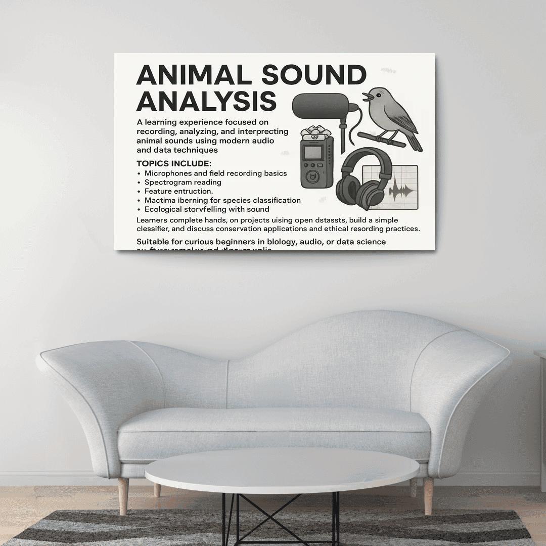Practical Bioacoustics Listening To Nature With Signal Processing canvas paintings frame