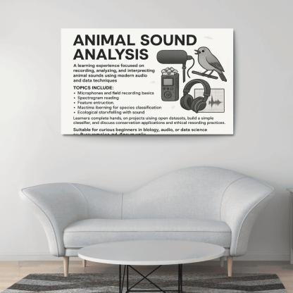 Practical Bioacoustics Listening To Nature With Signal Processing canvas paintings frame