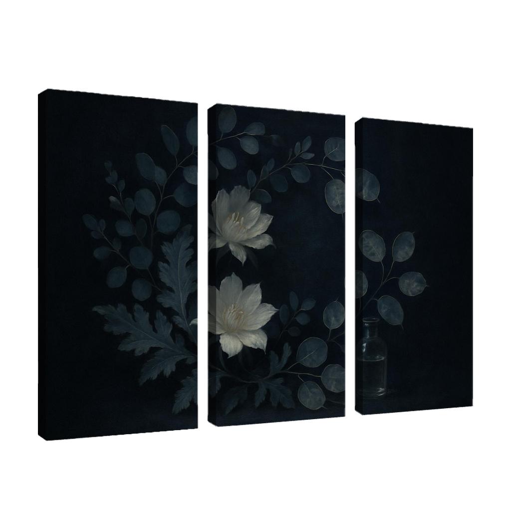 Lunar Botanica Silver Leaf And Night Bloom Composition one-piece frames