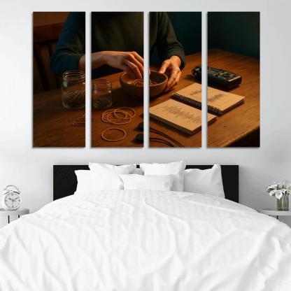 Analog Sound Mapping Create Music From Everyday Objects multi-panel paintings