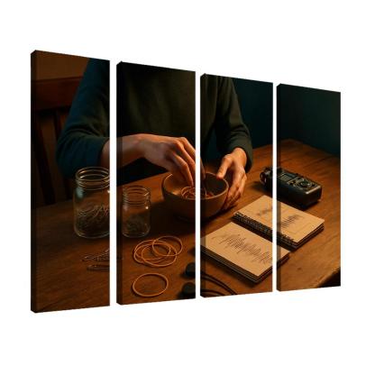 Analog Sound Mapping Create Music From Everyday Objects multi-panel paintings