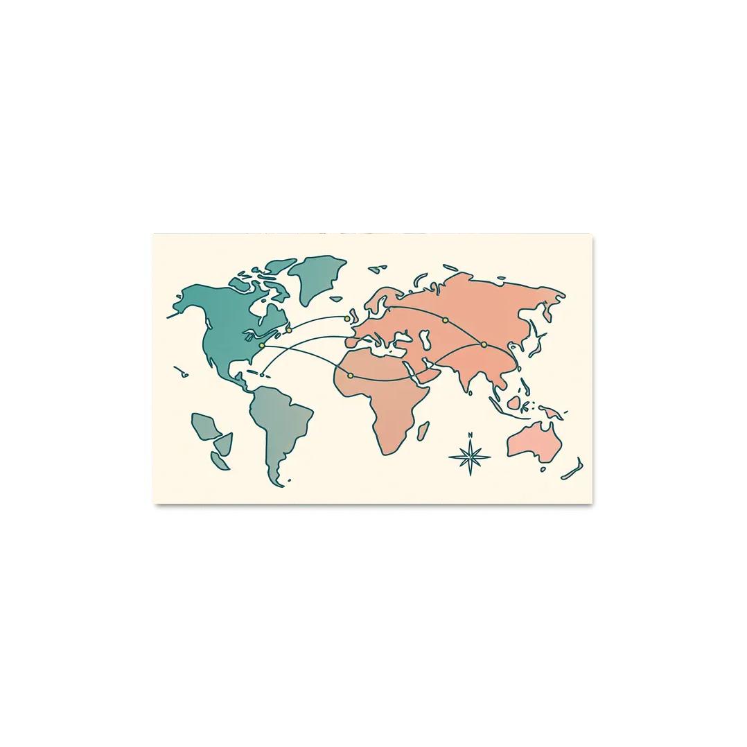 The Atlas Of Floating Quiet canvas paintings frame