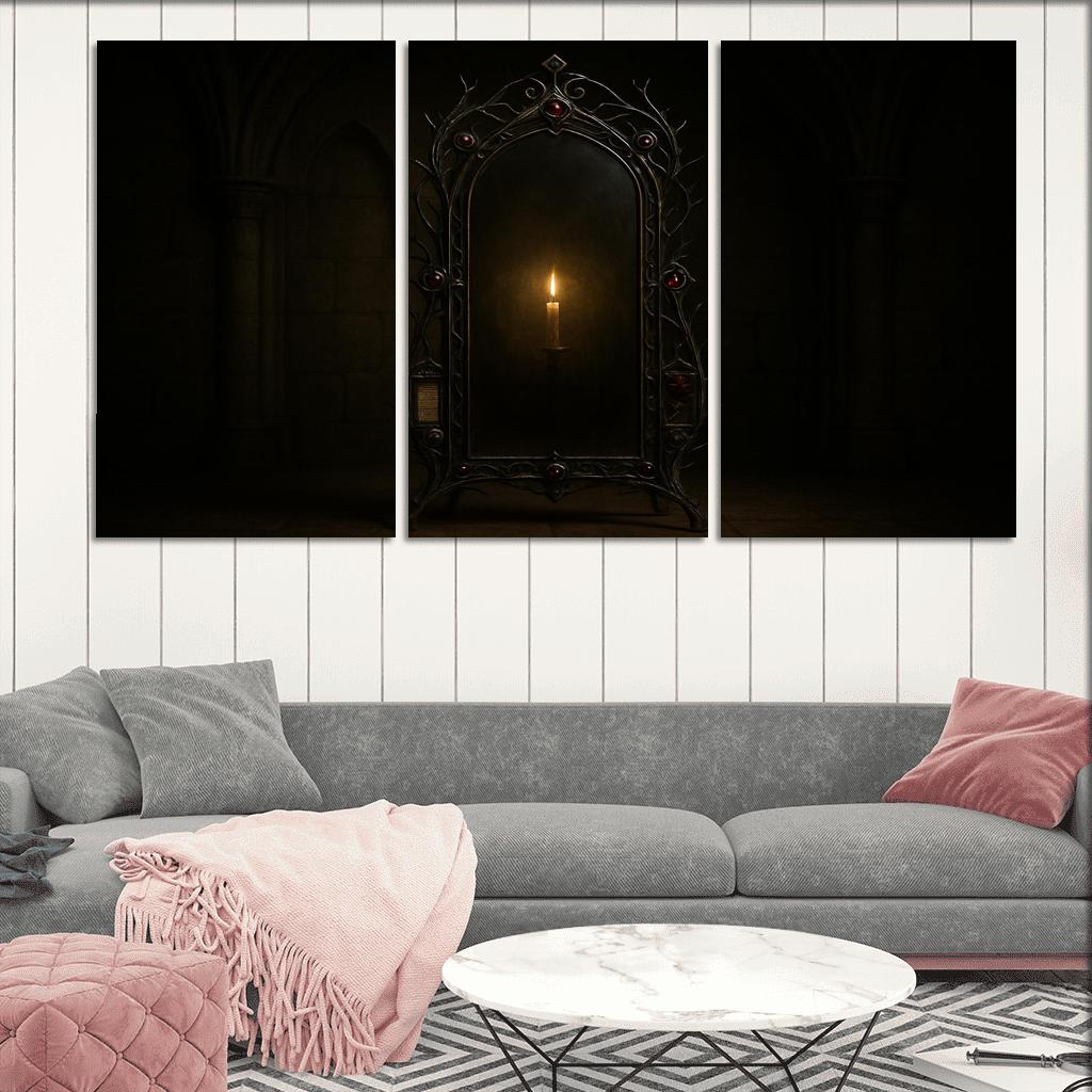 Iron Thorn Reliquary Mirror abstract paintings frame