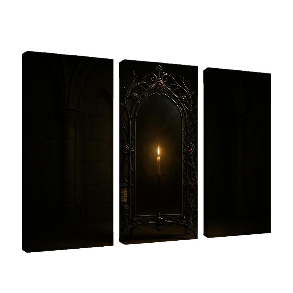Iron Thorn Reliquary Mirror abstract paintings frame