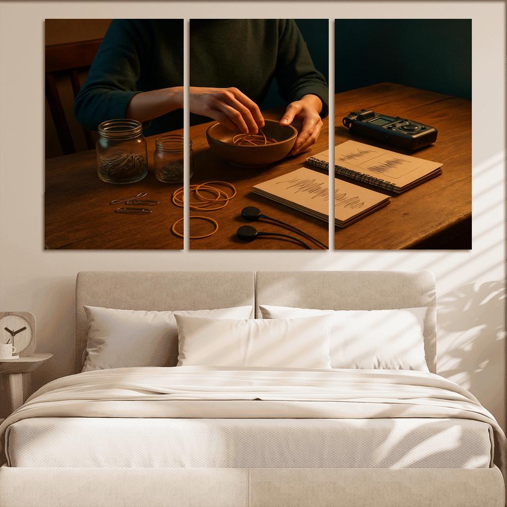 Analog Sound Mapping Create Music From Everyday Objects multi-panel paintings