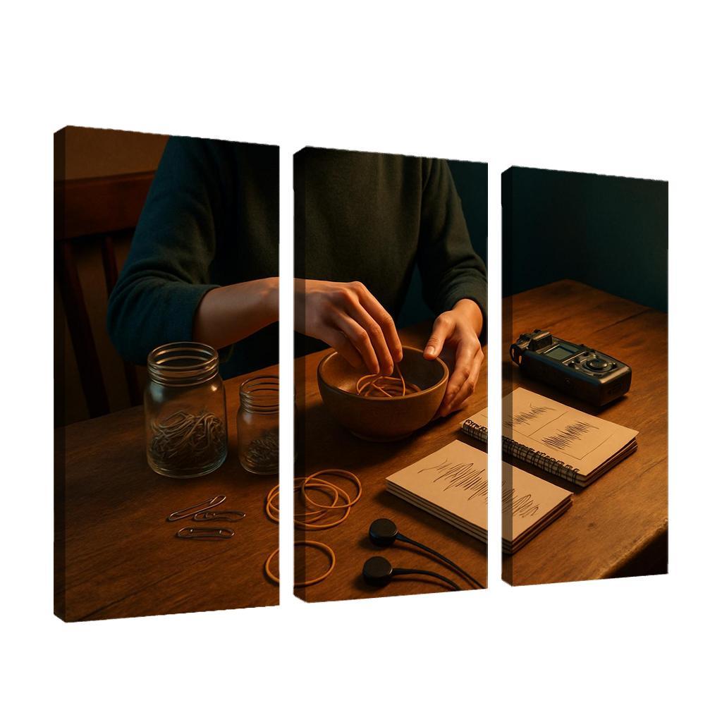 Analog Sound Mapping Create Music From Everyday Objects multi-panel paintings