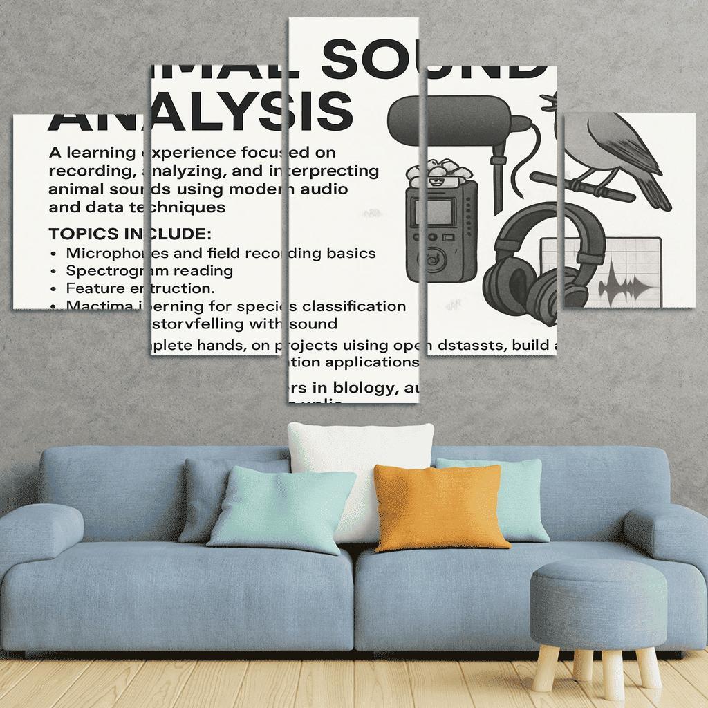 Practical Bioacoustics Listening To Nature With Signal Processing canvas paintings frame