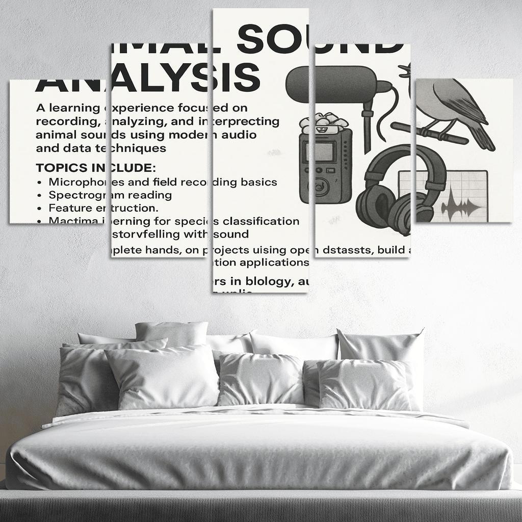 Practical Bioacoustics Listening To Nature With Signal Processing canvas paintings frame