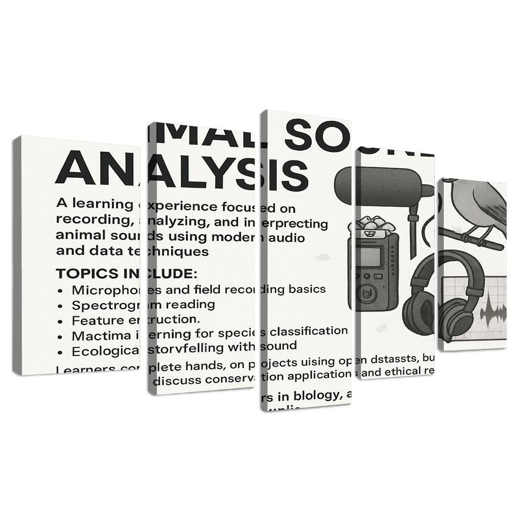 Practical Bioacoustics Listening To Nature With Signal Processing canvas paintings frame