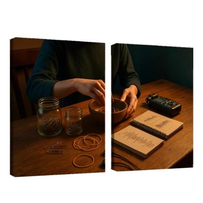 Analog Sound Mapping Create Music From Everyday Objects multi-panel paintings