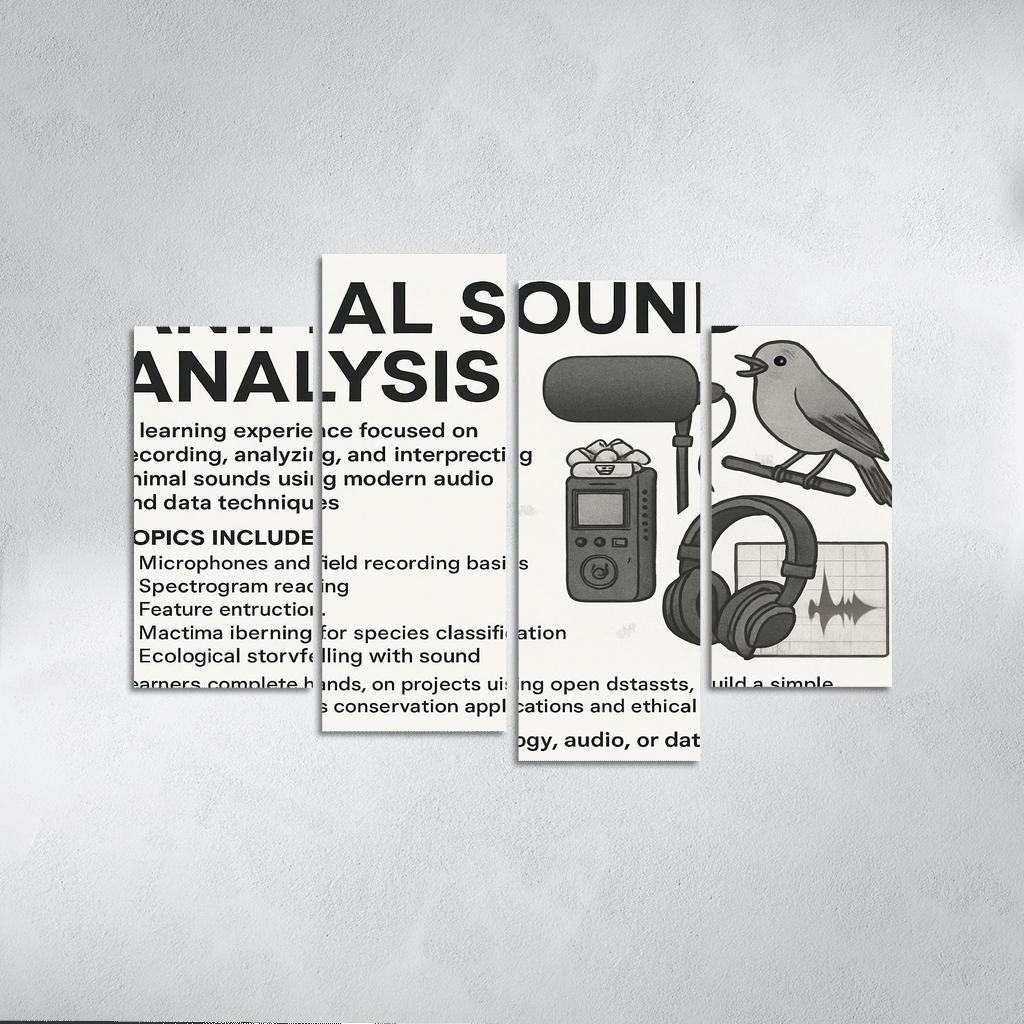 Practical Bioacoustics Listening To Nature With Signal Processing canvas paintings frame