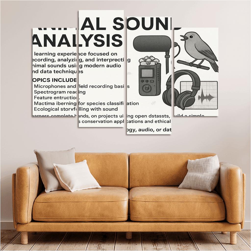 Practical Bioacoustics Listening To Nature With Signal Processing canvas paintings frame